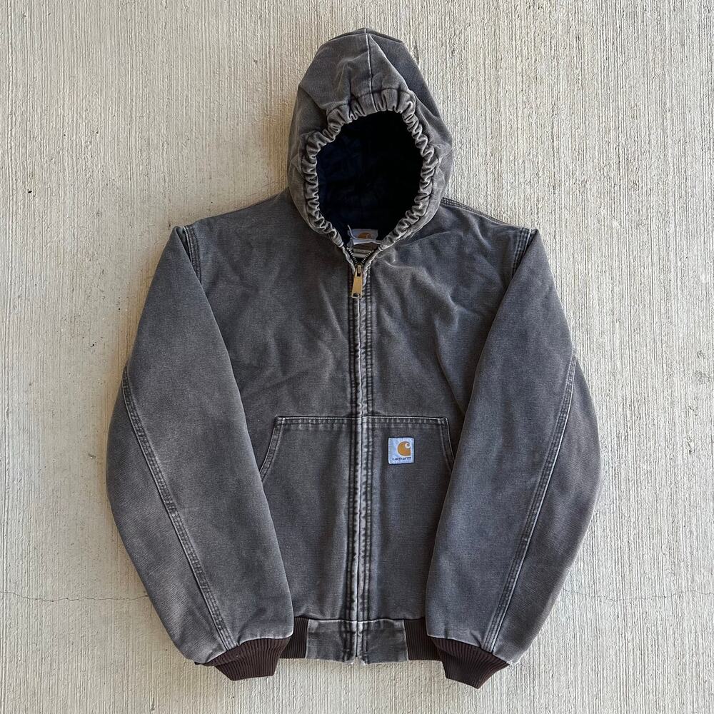 Carhartt YOUTH Y06 CHT brown hooded work wear jacket
